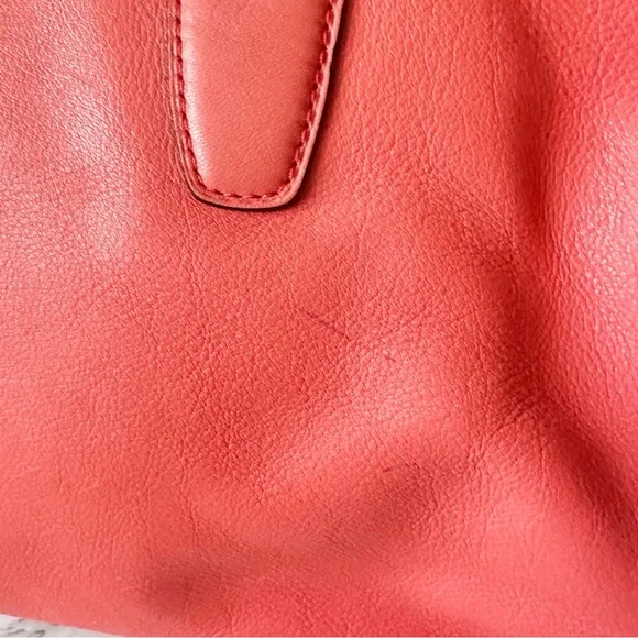 6. Coach Legacy Haley Satchel Leather Boston Bag Bright Soft Red Fringe Tassle - Picture 6 of 15